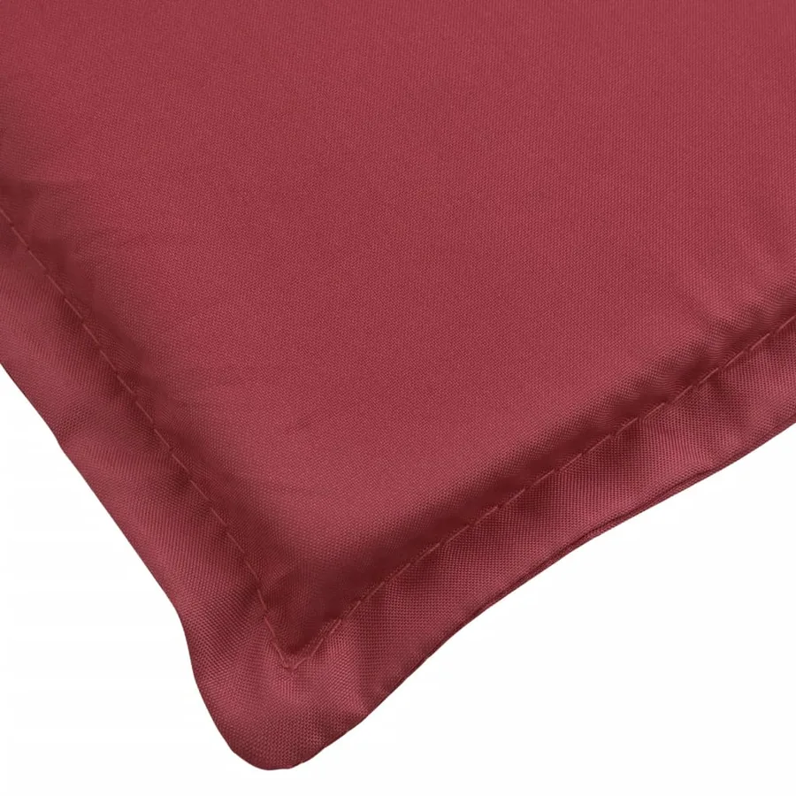 Coussin de chaise longue rouge bordeaux 200x50x3cm tissu oxford - 6