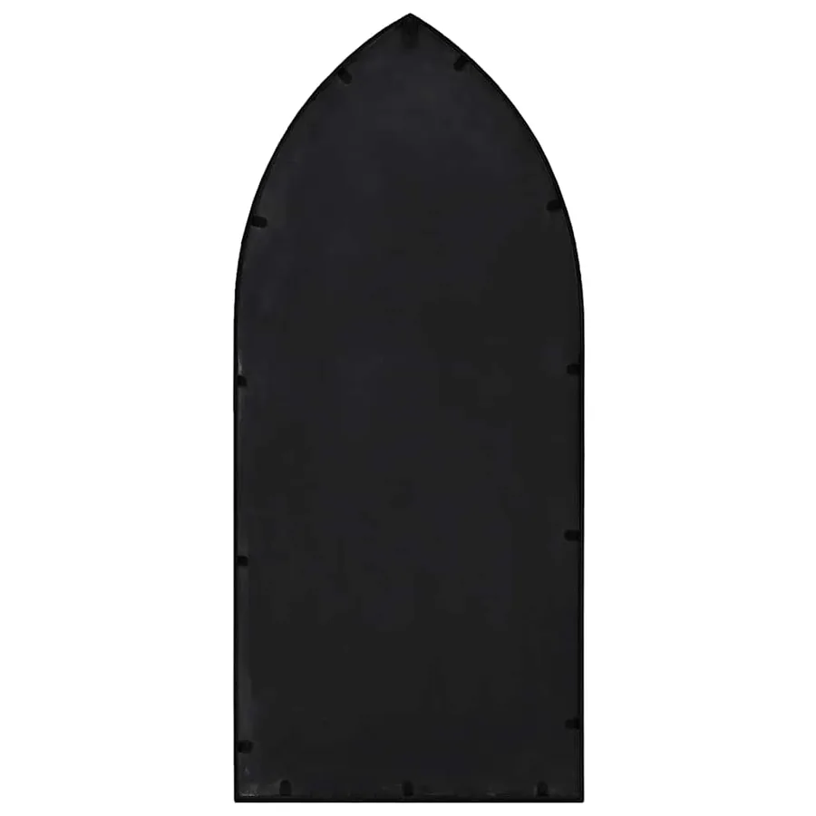 Miroir de jardin Noir 100x45 cm Fer pour utilisation extérieure - 4