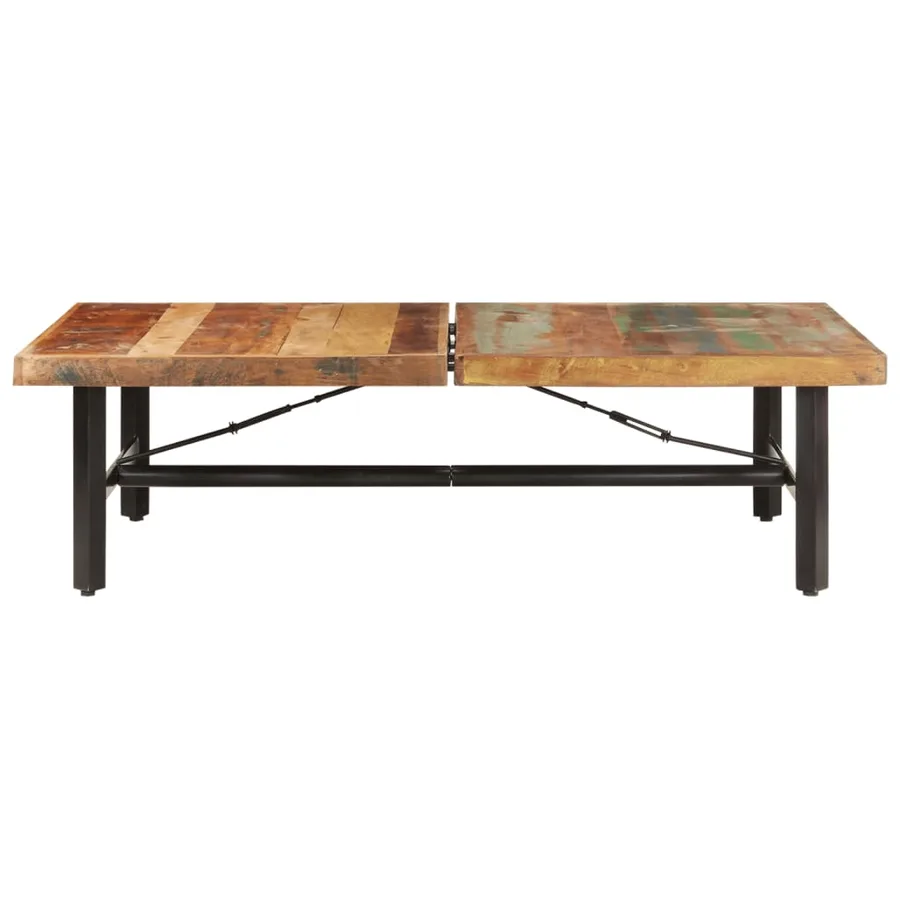 Table basse 142x90x42 cm Bois de récupération massif - 2