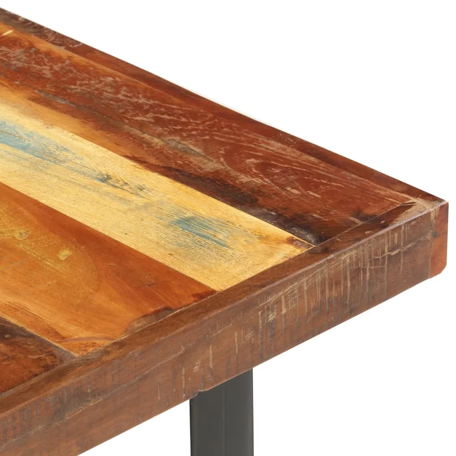 Table basse 142x90x42 cm Bois de récupération massif - 4