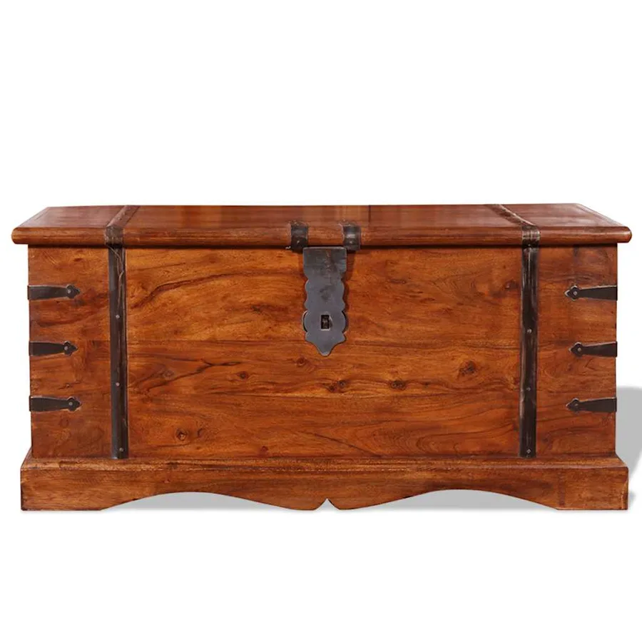 Coffre de rangement Bois massif - 2