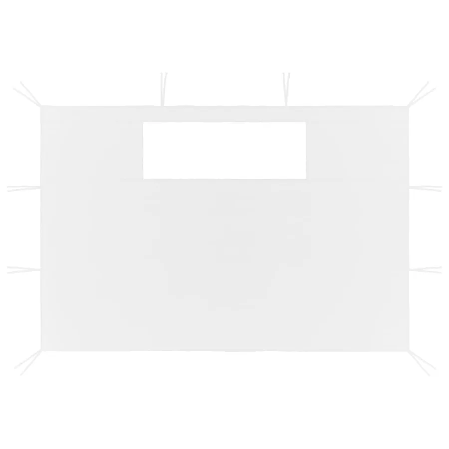Parois latérales de belvédère avec fenêtres 2 pcs Blanc - 2