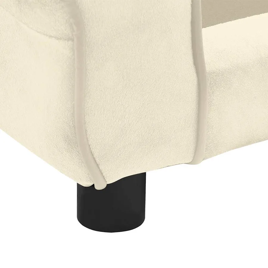 Canapé pour chien Crème 72x45x30 cm Peluche - 11
