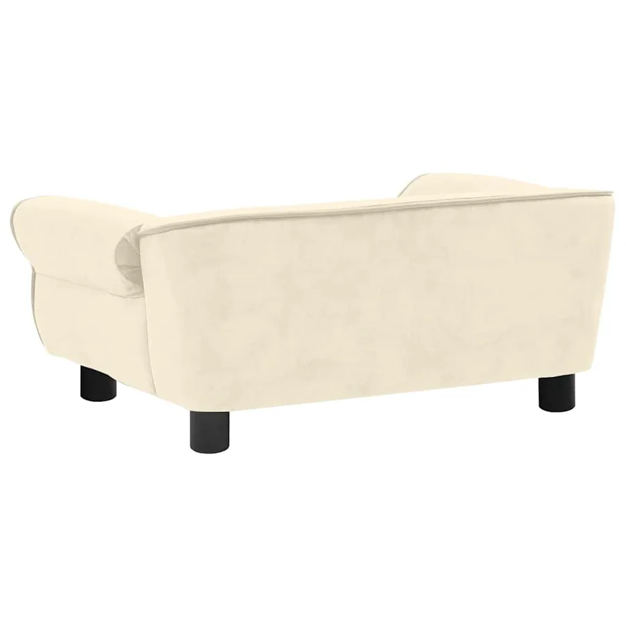 Canapé pour chien Crème 72x45x30 cm Peluche - 8