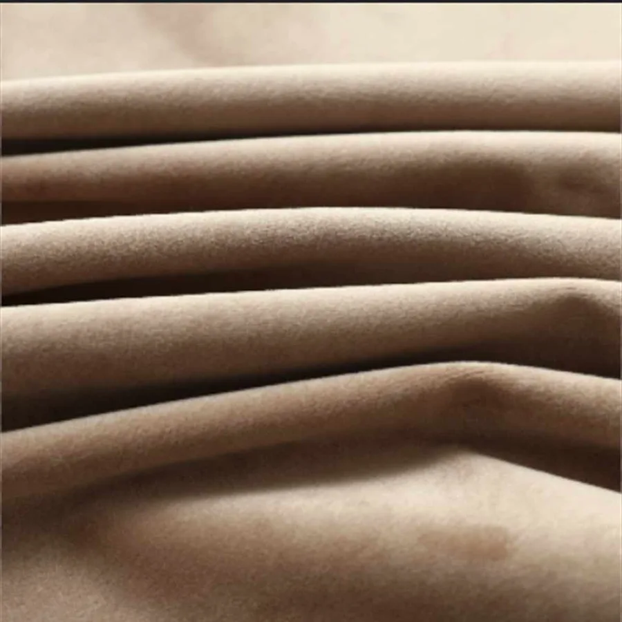 Rideaux occultants avec anneaux 2 pcs Velours Beige 140x175 cm - 4