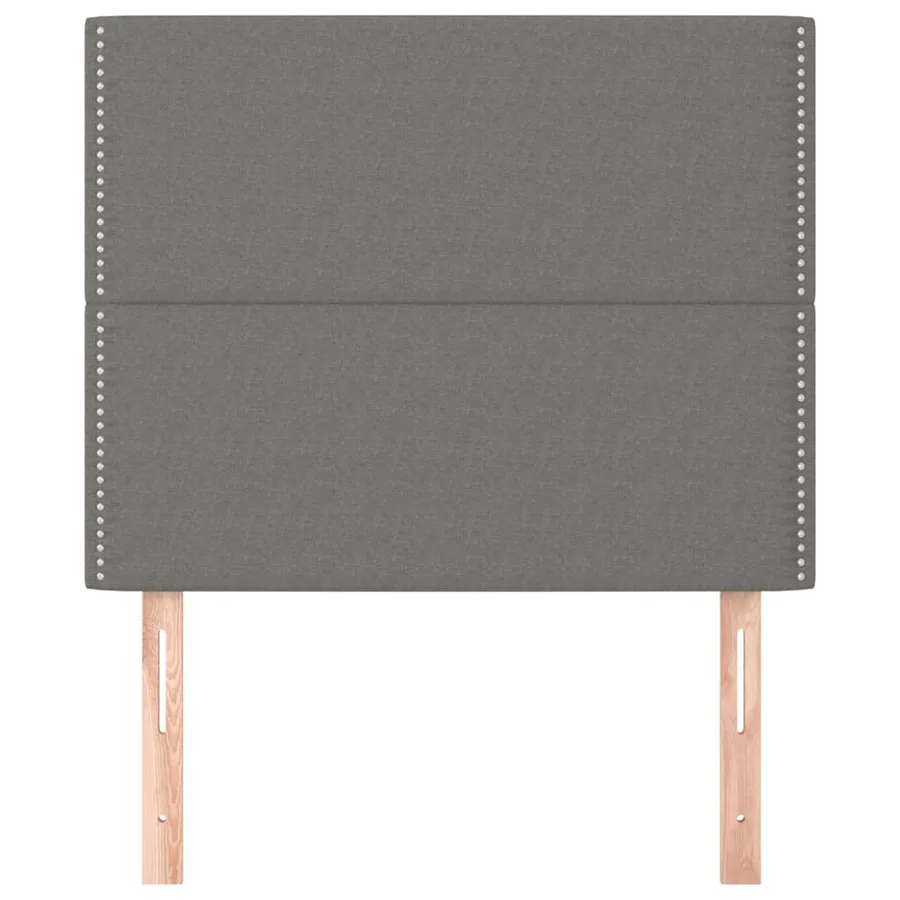 Tête de lit Gris foncé 90x5x118/128 cm Tissu - 3