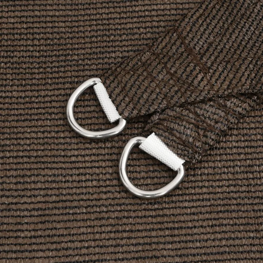 Voile d'ombrage 160 g/m² Marron 2x5 m PEHD - 5