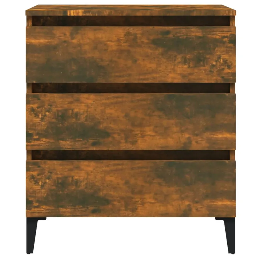 Buffet Chêne fumé 60x35x69 cm Bois d'ingénierie - 5