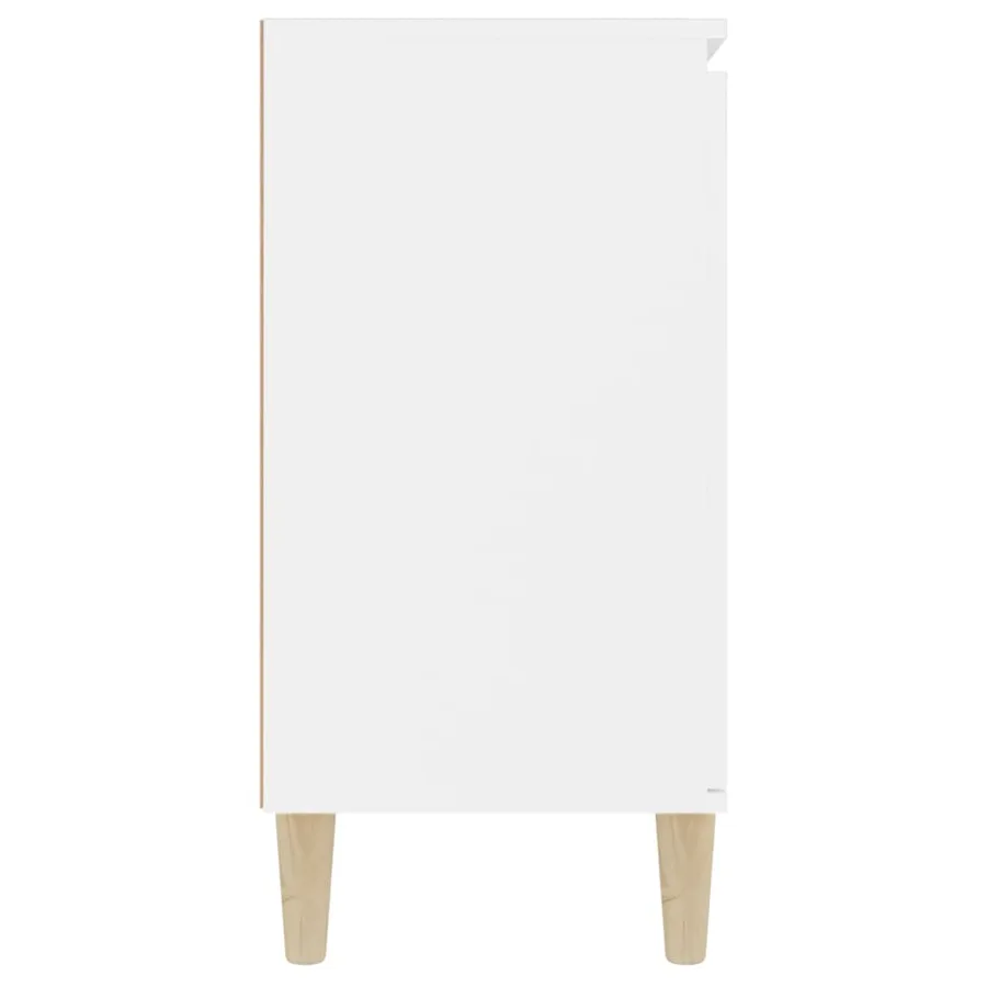 Buffet blanc 101x35x70 cm bois d'ingénierie - 6