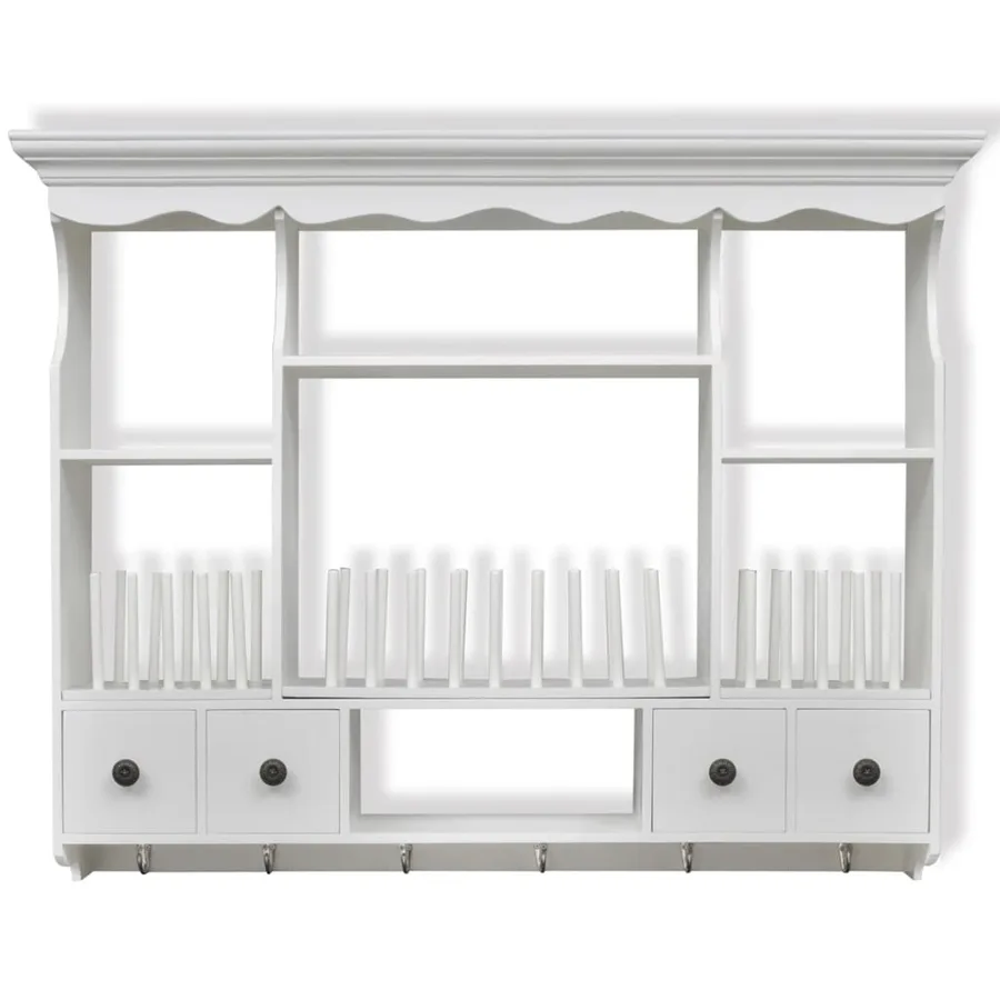 Armoire murale de cuisine en bois Blanc - 3