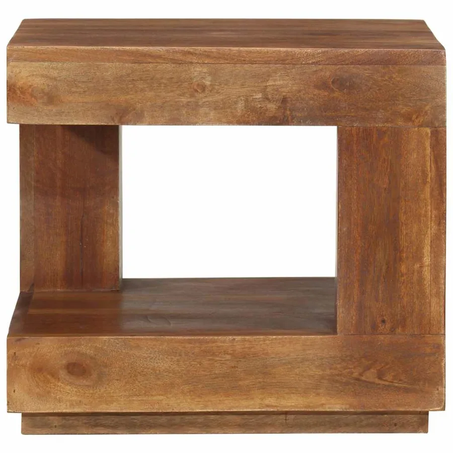 Table basse 45x45x40 cm Bois d'acacia massif - 2