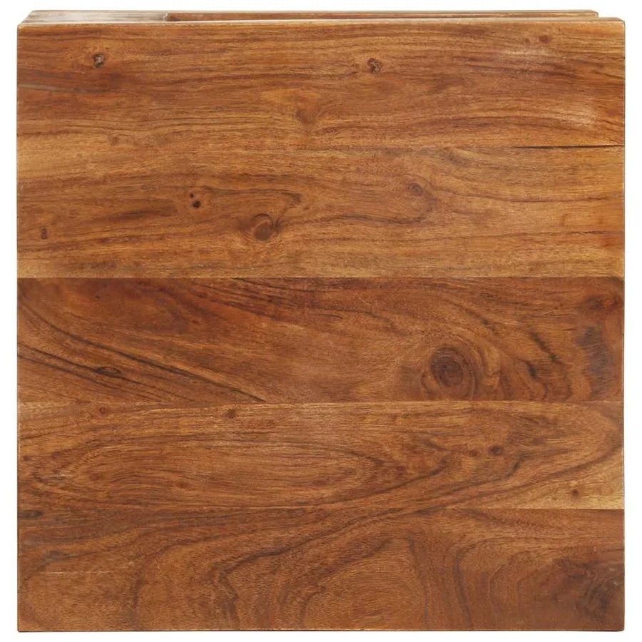 Table basse 45x45x40 cm Bois d'acacia massif - 3