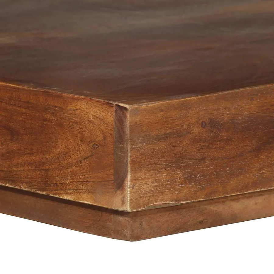 Table basse 45x45x40 cm Bois d'acacia massif - 6