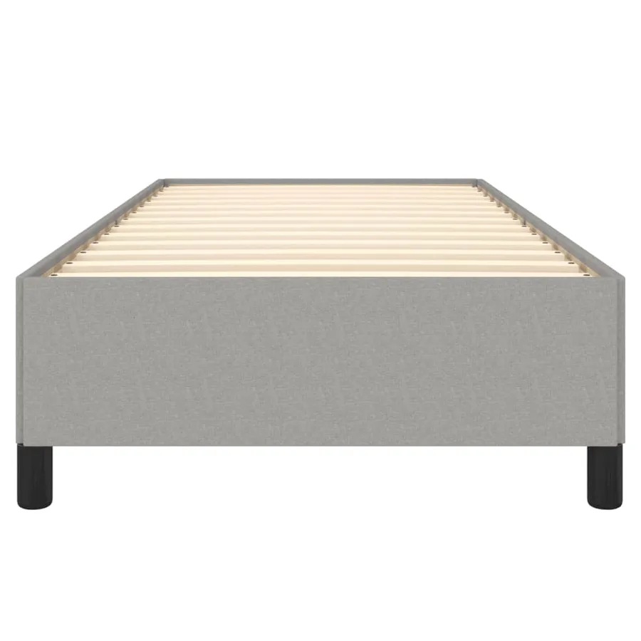 Cadre de lit sans matelas gris clair 80x200 cm tissu - 5
