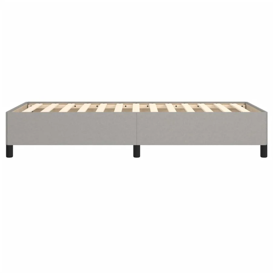 Cadre de lit sans matelas gris clair 80x200 cm tissu - 6