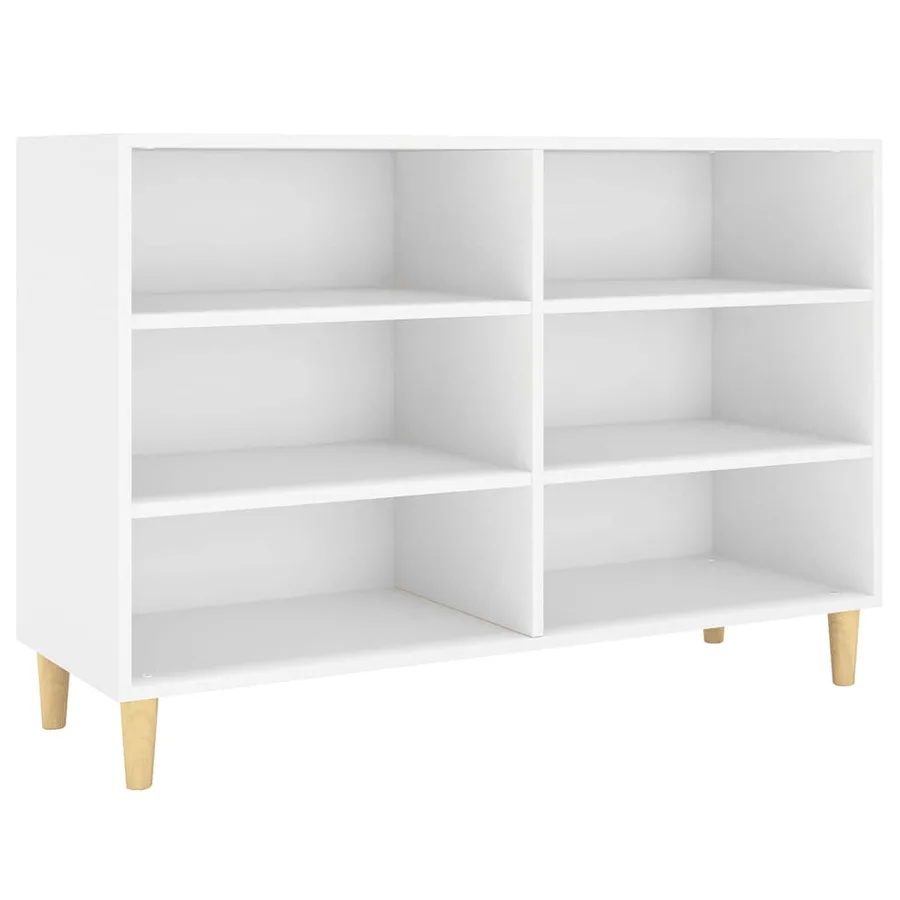 Buffet blanc 103,5x35x70 cm bois d'ingénierie - 2