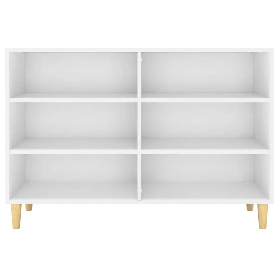 Buffet blanc 103,5x35x70 cm bois d'ingénierie - 4