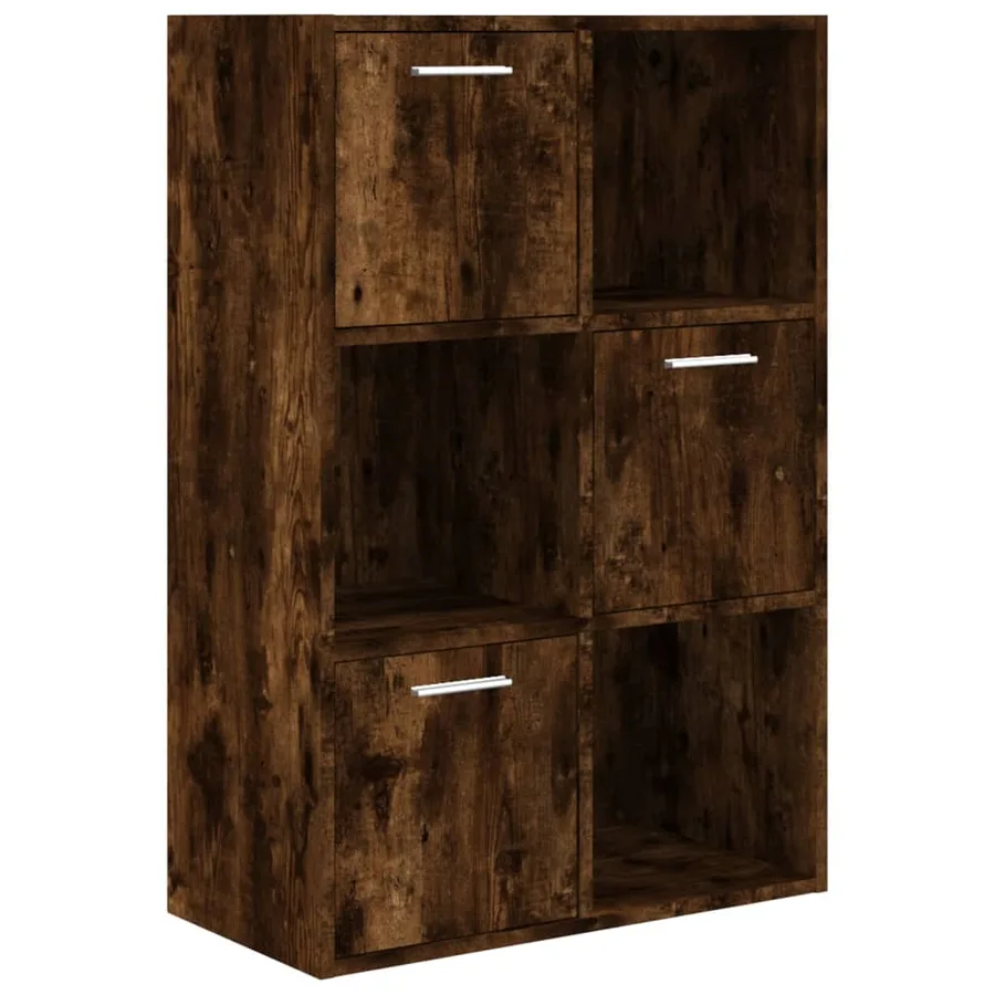 Armoire de rangement Chêne fumé 60x29,5x90 cm - 2