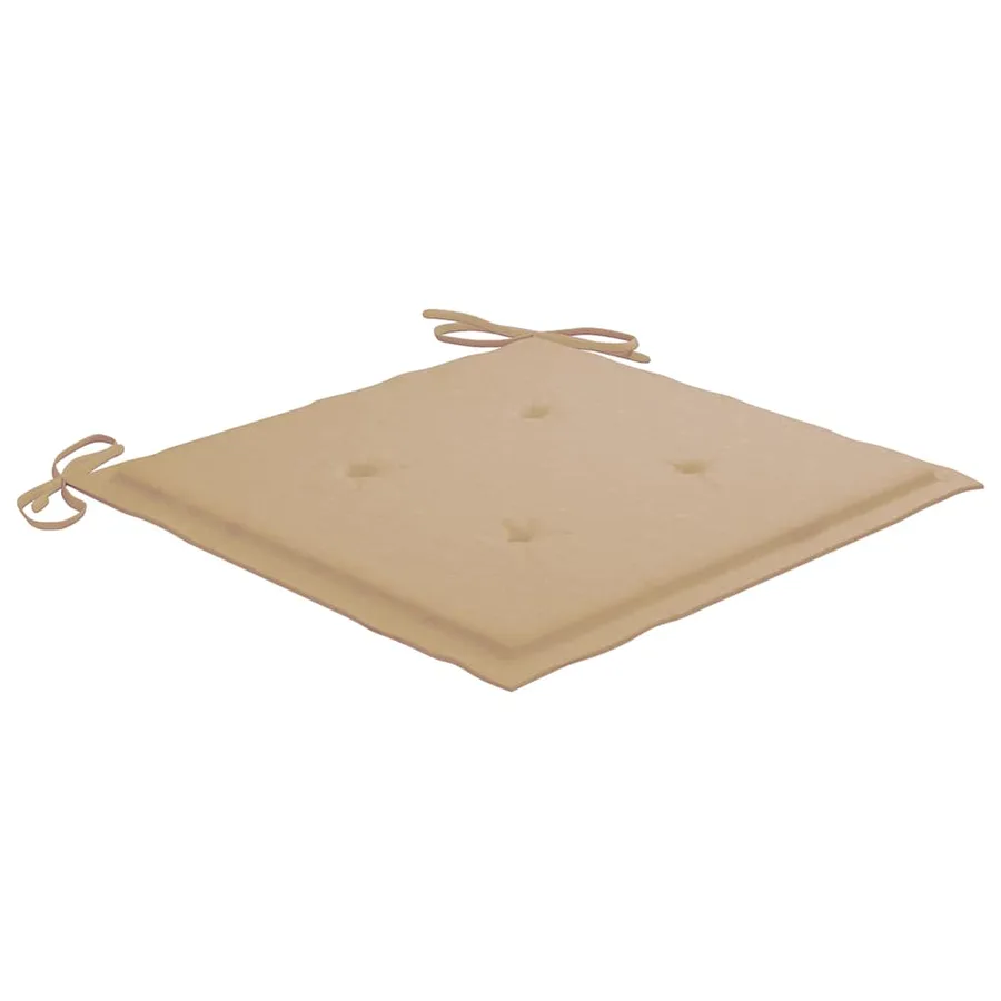 Chaises pliables d'extérieur lot de 8 et coussins Bois d'acacia - 6