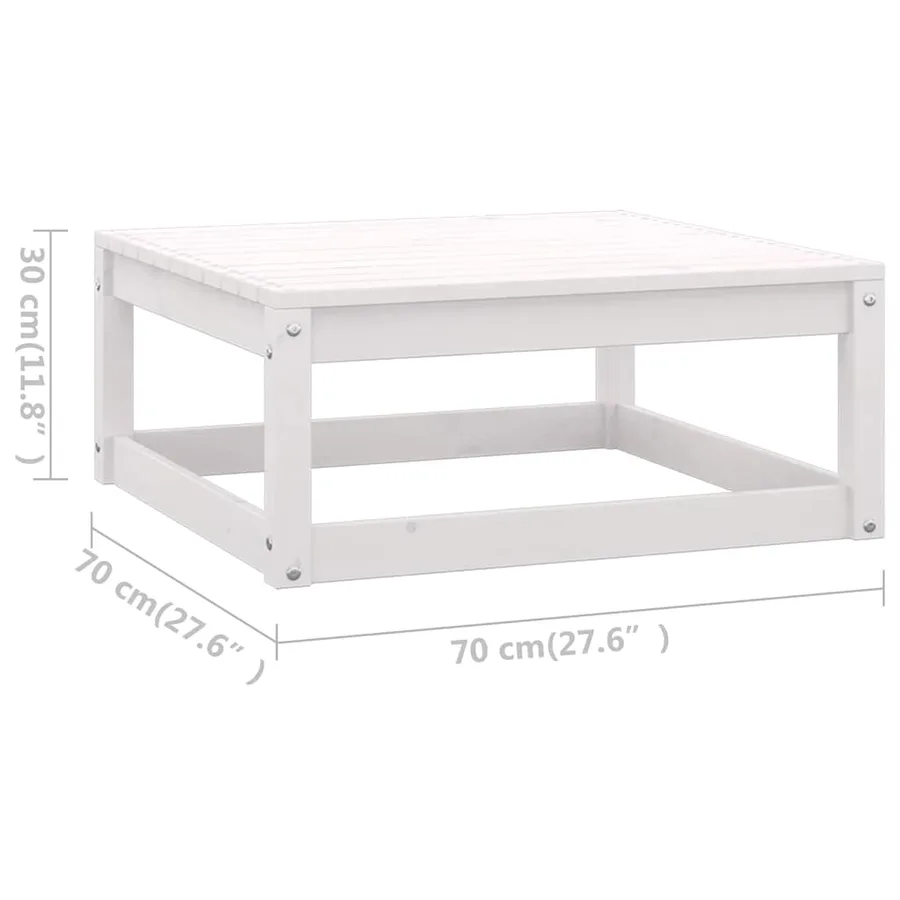 Salon de jardin 7 pcs avec coussins Bois de pin massif - 10