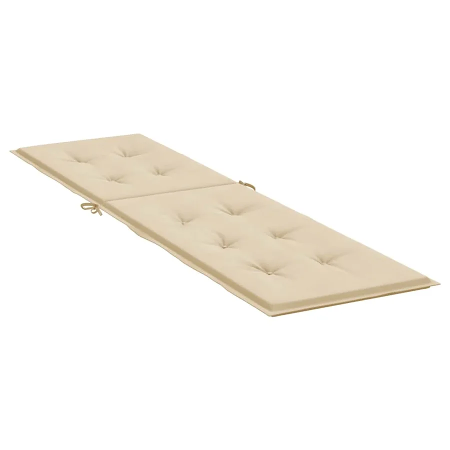 Coussin de chaise de terrasse beige (75+105)x50x4 cm - 4