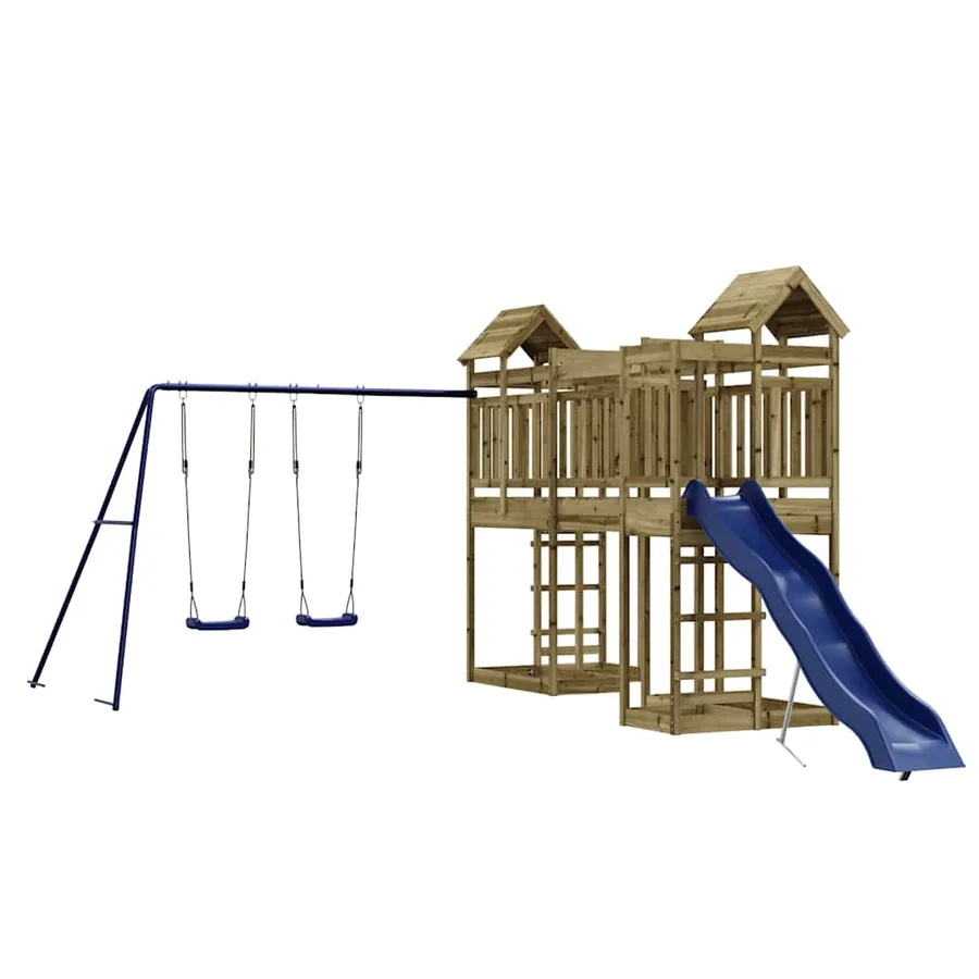 Aire de jeux d'extérieur bois de pin imprégné - 2