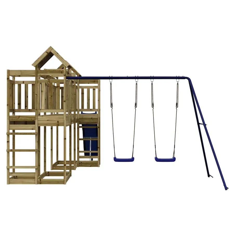 Aire de jeux d'extérieur bois de pin imprégné - 5