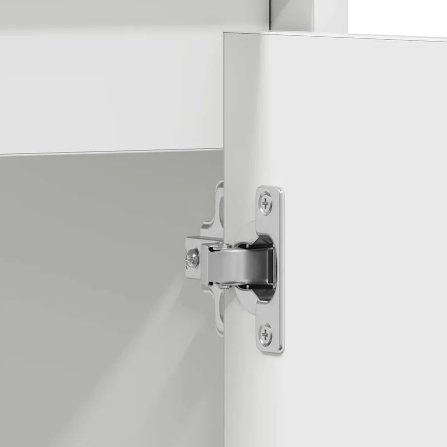 Armoire de salle de bain Blanc 60x33x61 cm Bois d'ingénierie - 11