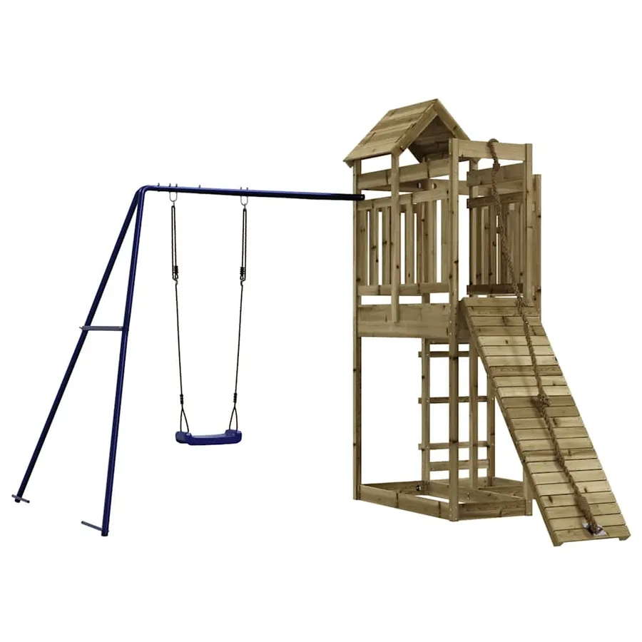 Aire de jeux d'extérieur bois de pin imprégné - 2