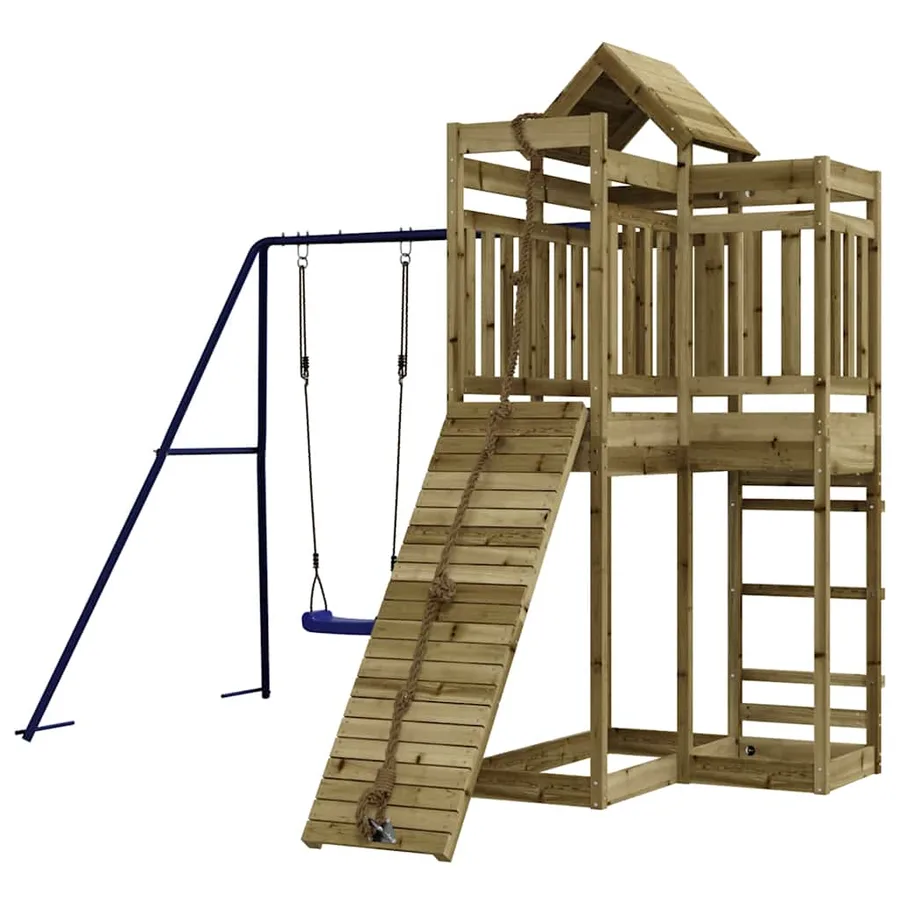 Aire de jeux d'extérieur bois de pin imprégné - 3
