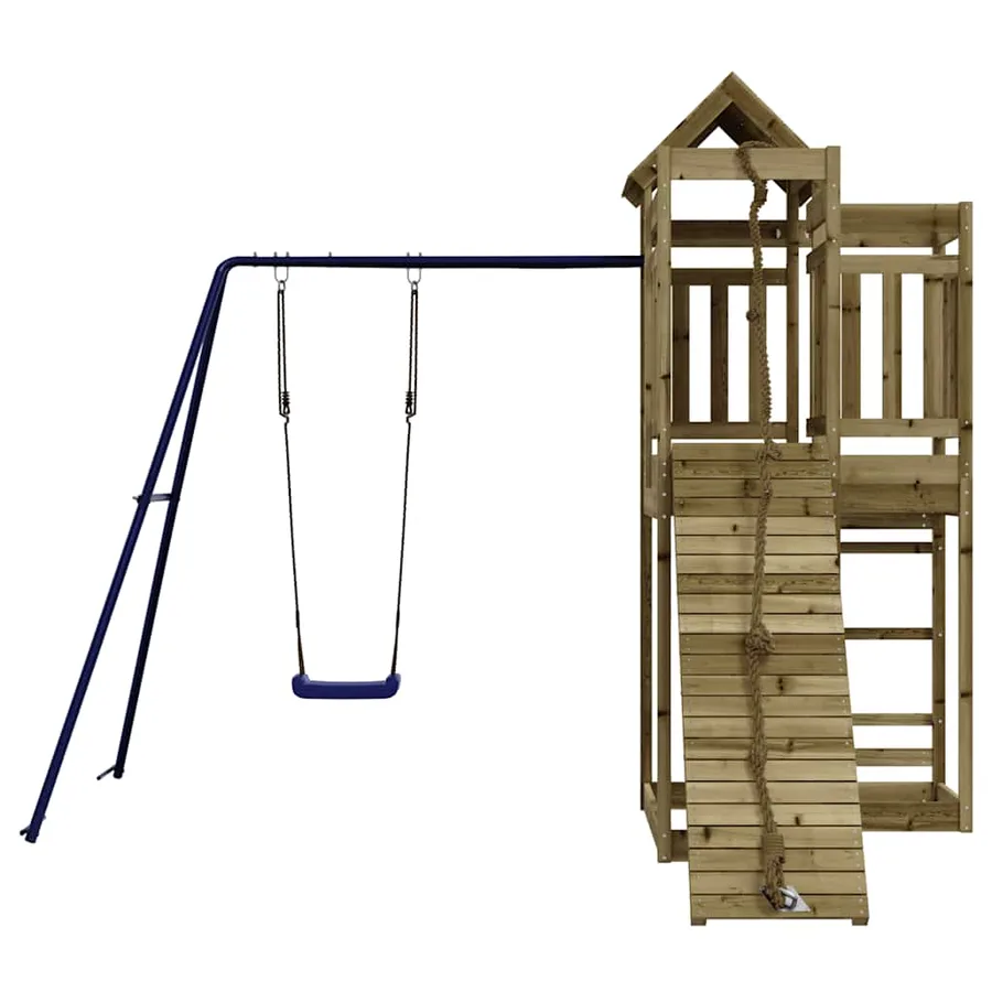 Aire de jeux d'extérieur bois de pin imprégné - 4