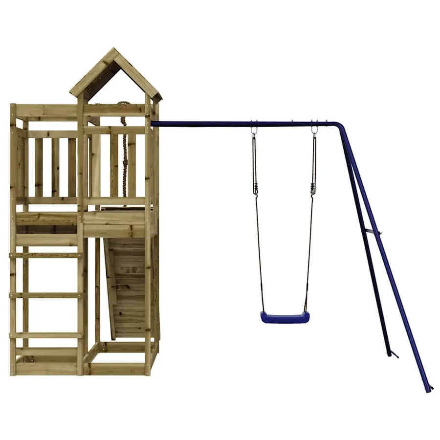 Aire de jeux d'extérieur bois de pin imprégné - 5