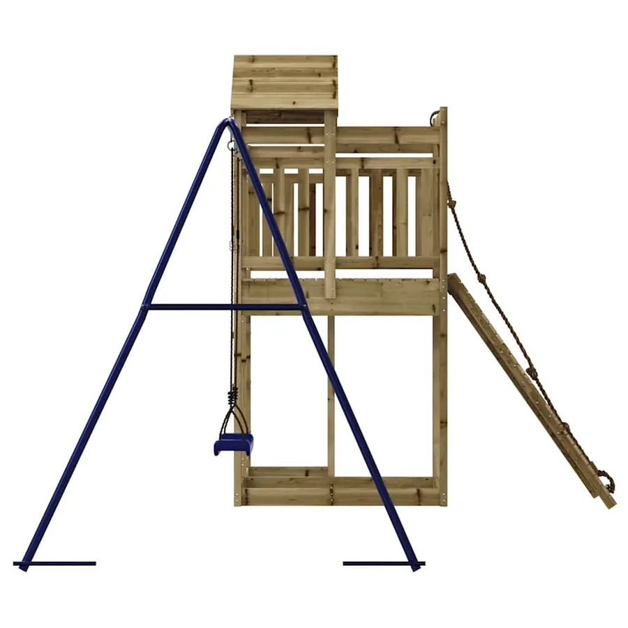 Aire de jeux d'extérieur bois de pin imprégné - 6