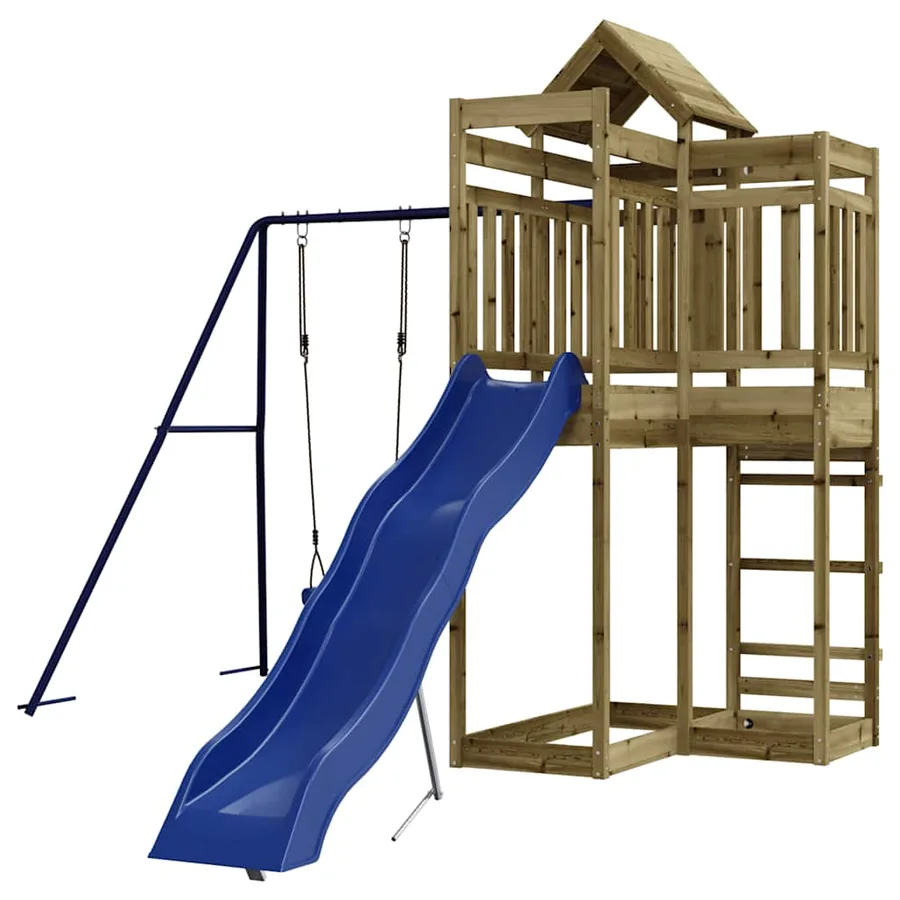 Aire de jeux d'extérieur bois de pin imprégné - 3