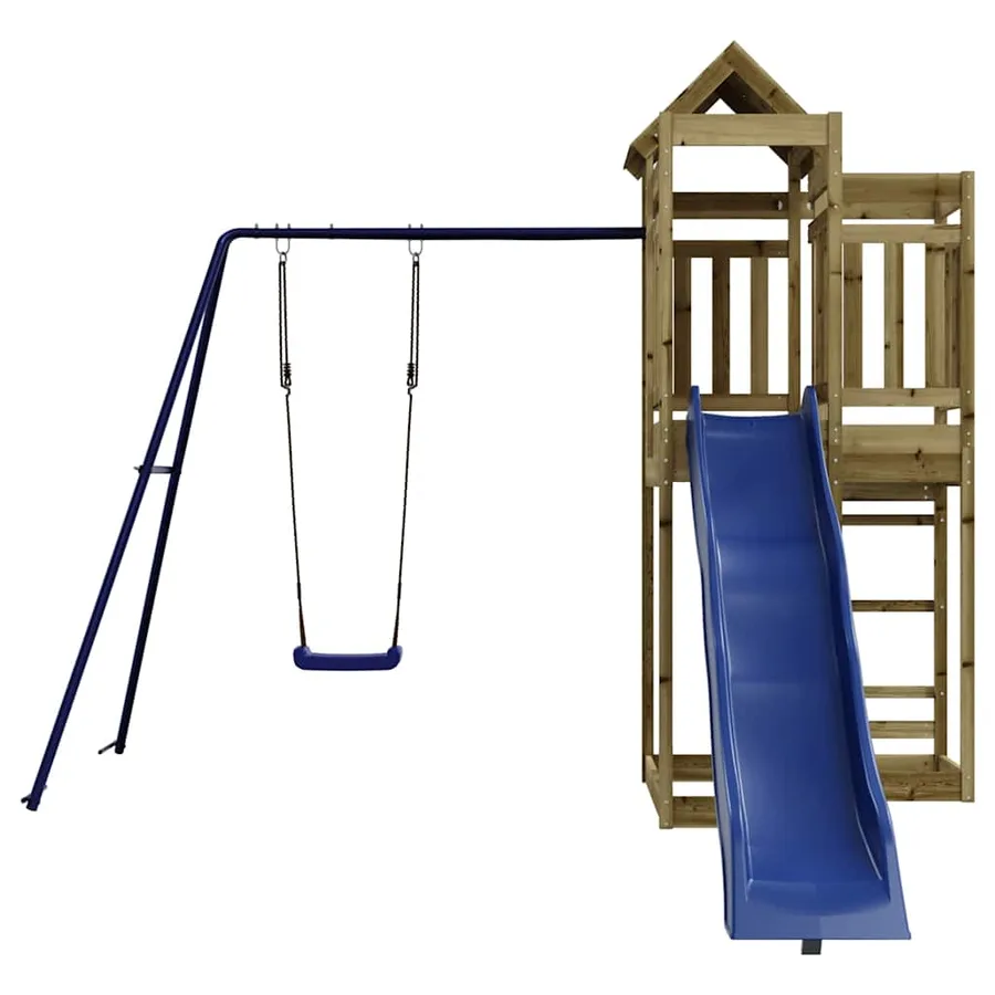 Aire de jeux d'extérieur bois de pin imprégné - 4
