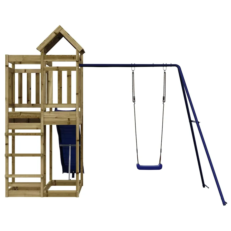 Aire de jeux d'extérieur bois de pin imprégné - 5