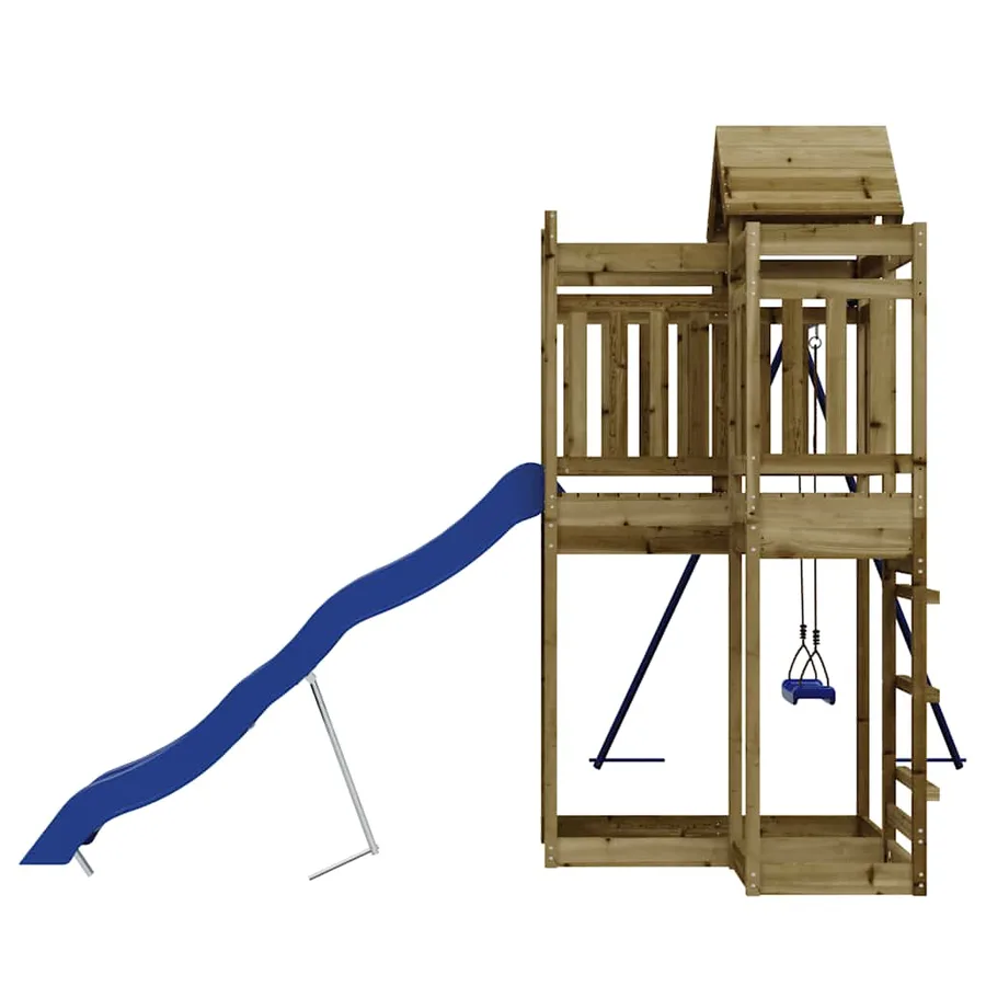Aire de jeux d'extérieur bois de pin imprégné - 6