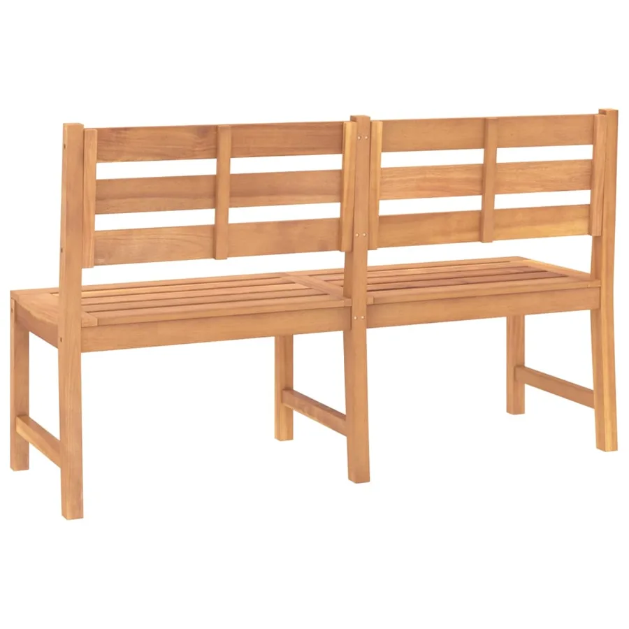 Banc de jardin 150 cm bois de teck massif - 5
