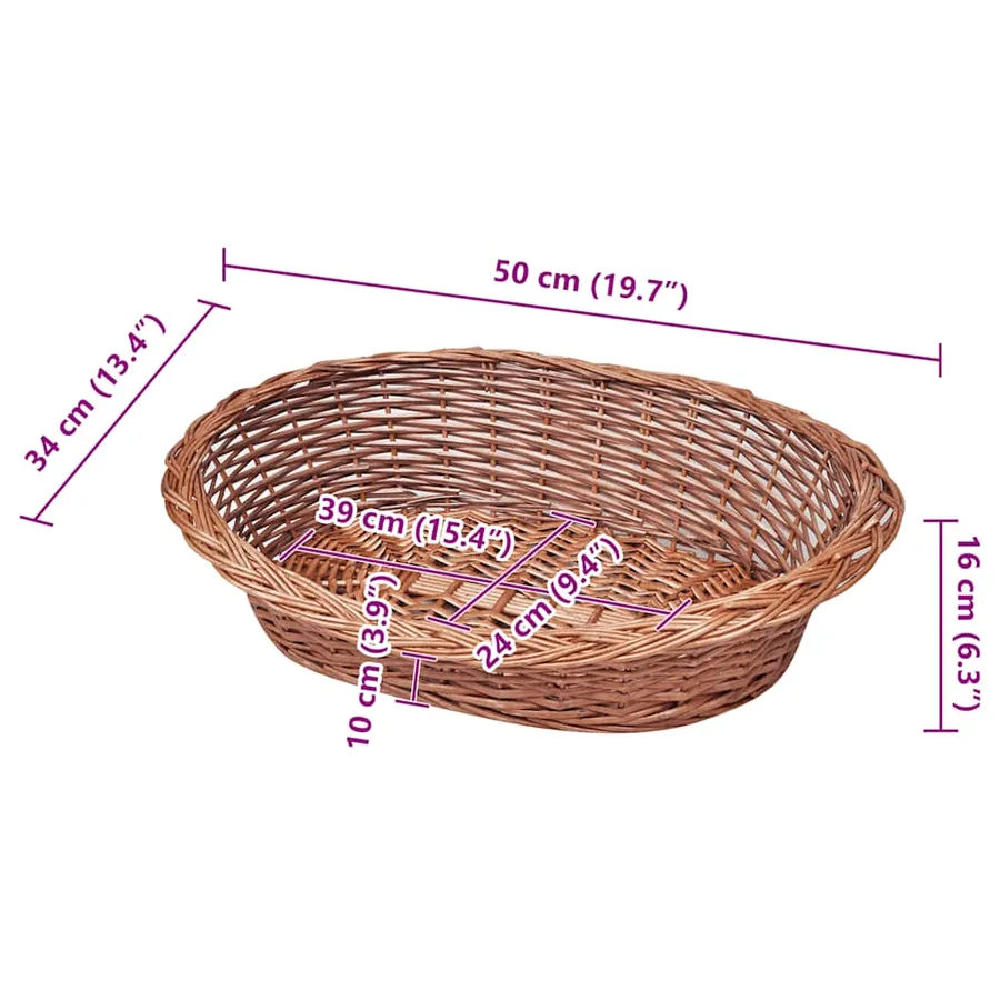 Panier/Lit pour animaux de compagnie Naturel 50 cm - 5