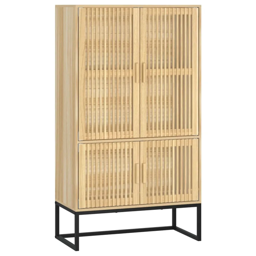 Buffet haut 70x35x125 cm bois d'ingénierie - 2