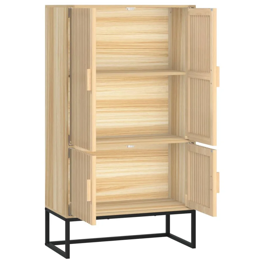 Buffet haut 70x35x125 cm bois d'ingénierie - 4