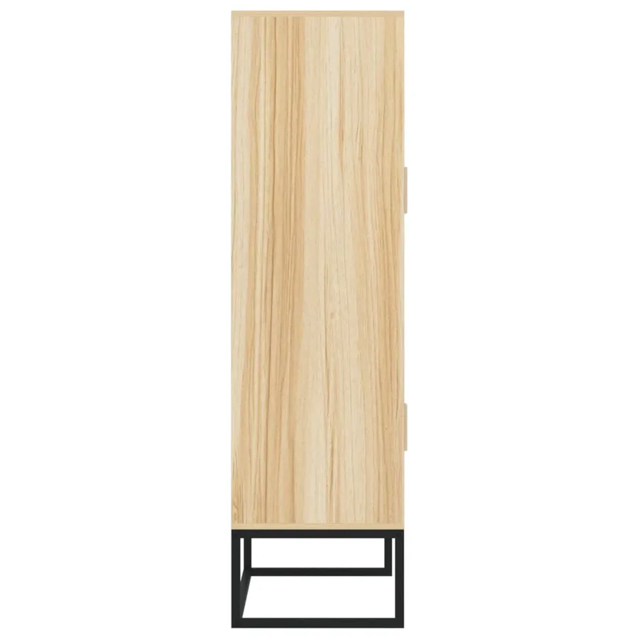 Buffet haut 70x35x125 cm bois d'ingénierie - 6