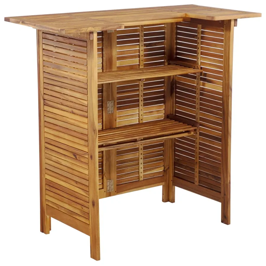 Ensemble de bar de jardin 5 pcs Bois d'acacia massif - 5