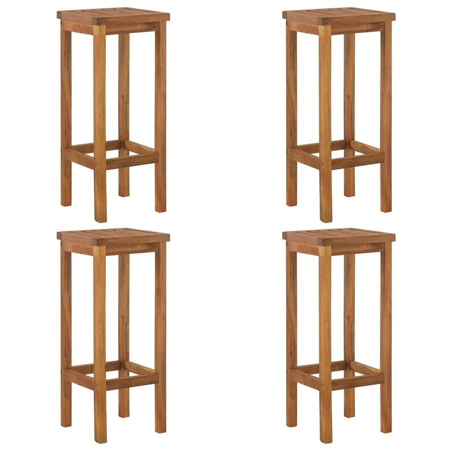 Ensemble de bar de jardin 5 pcs Bois d'acacia massif - 8
