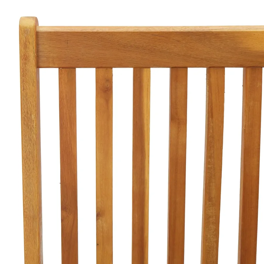 Chaises inclinables de jardin lot de 3 Bois solide d'acacia - 6