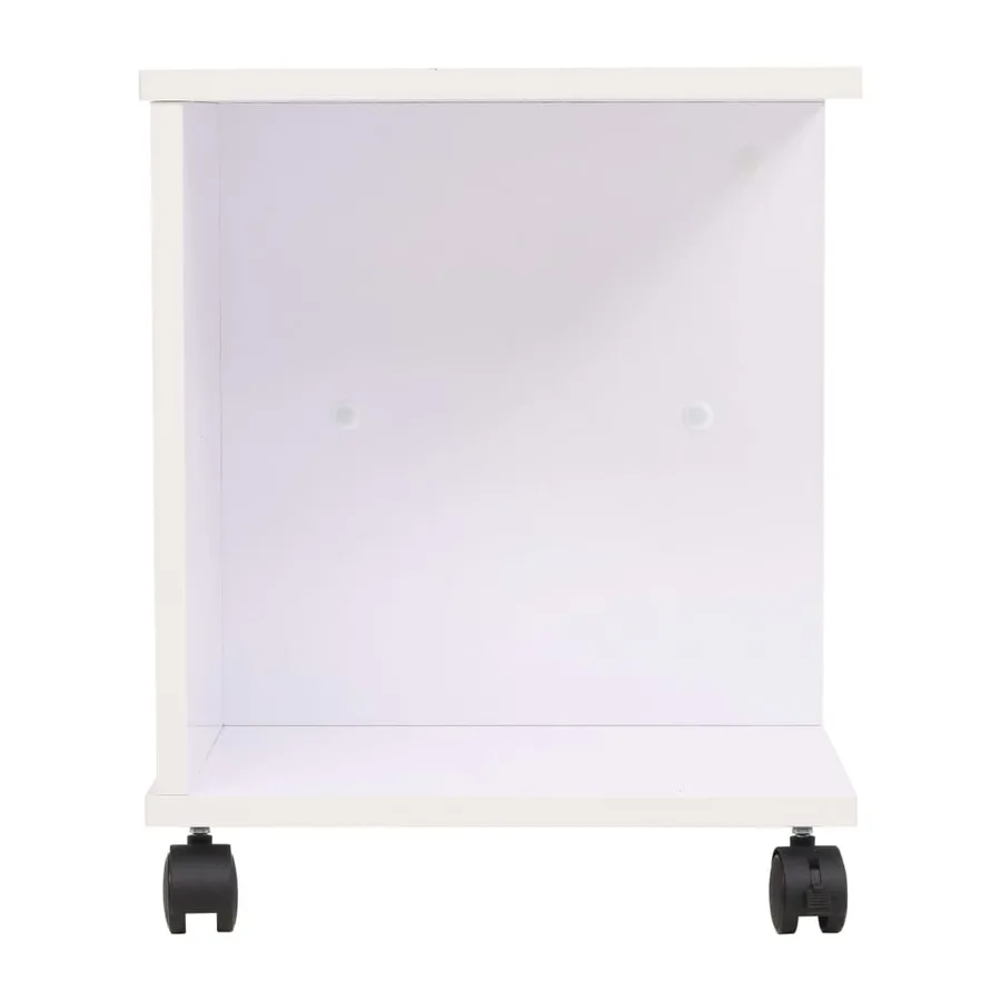 Étagère à roulettes 50x35x42 cm Blanc - 4