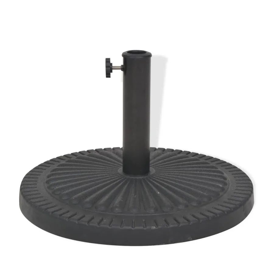 Socle de parasol Résine Rond Noir 29 kg - 3