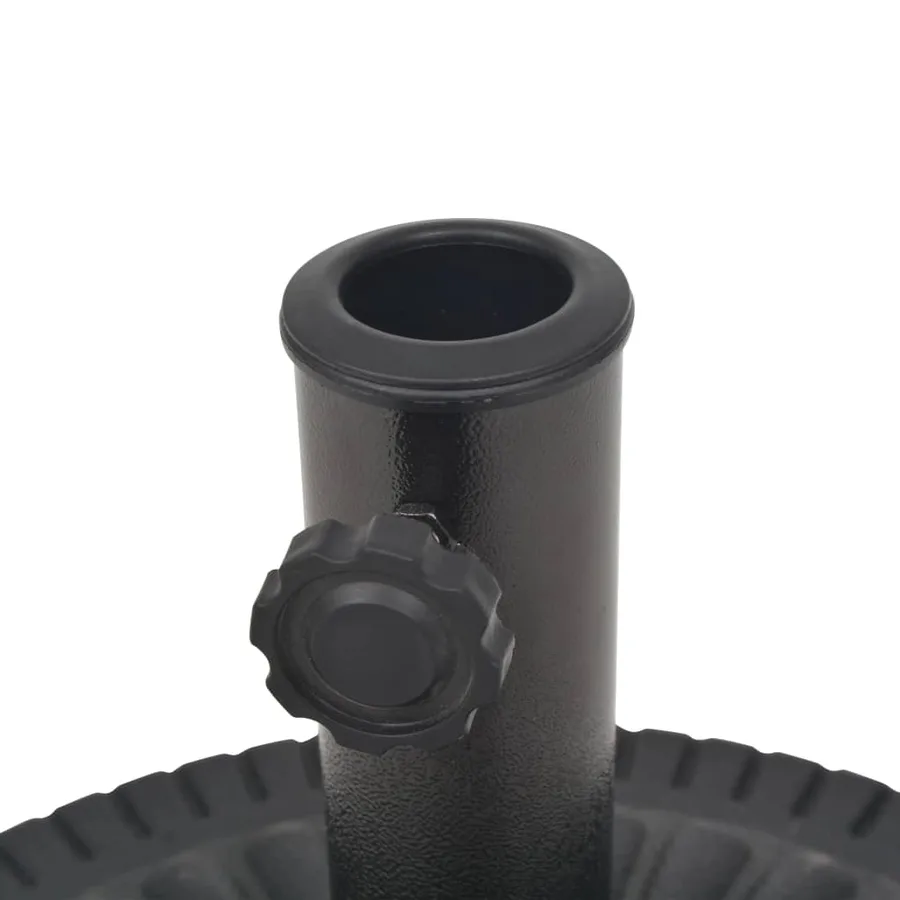 Socle de parasol Résine Rond Noir 29 kg - 6