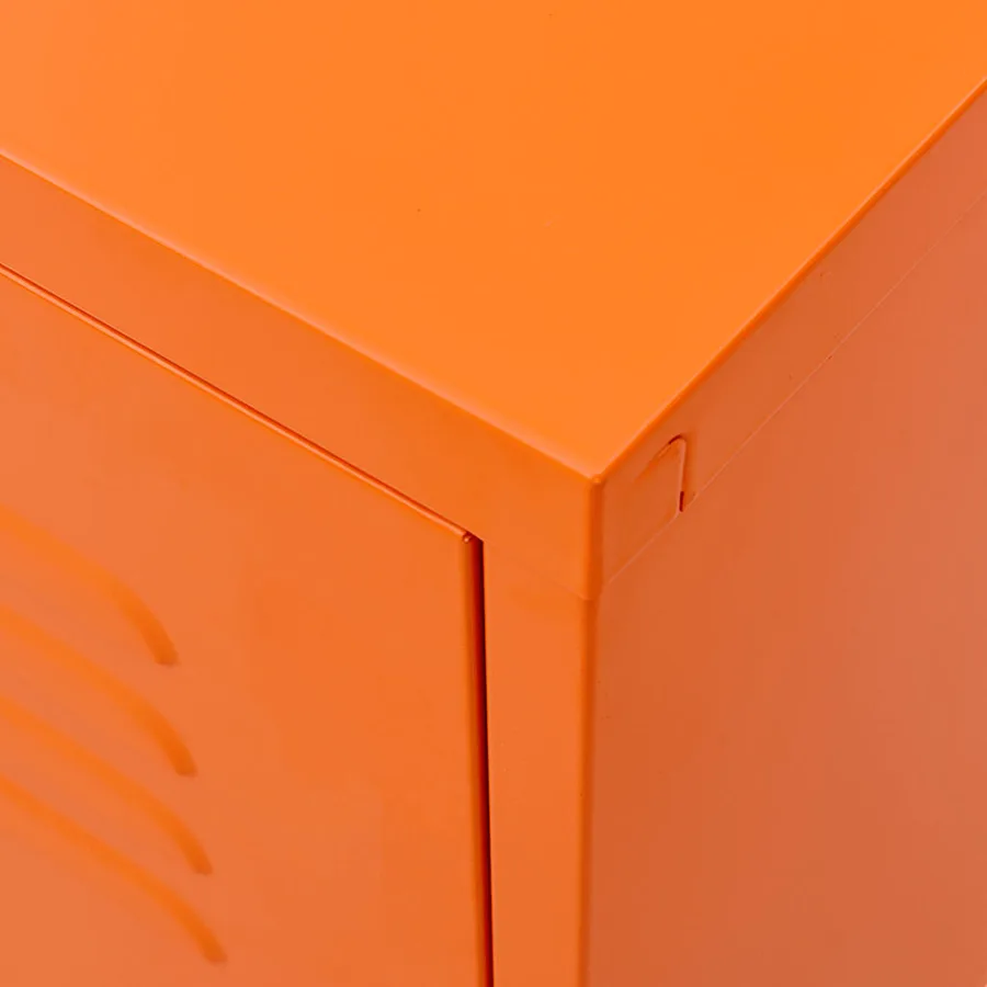Meuble TV Orange 105x35x50 cm Acier - 8
