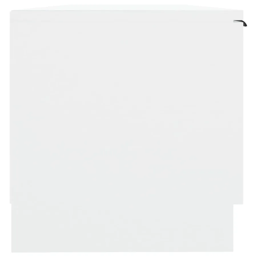 Meuble TV Blanc 102x35x36,5 cm Bois d'ingénierie - 5